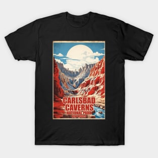 Carlsbad Caverns National Park New Mexico USA Travel Tourism Retro Vintage T-Shirt